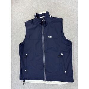 GILL Waterproof Breathable Sleeveless Sailing Jacket Vest (Men's XL) Blue